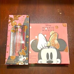 Disney Minnie Mouse Highlighter Duo and Lip Gloss Set